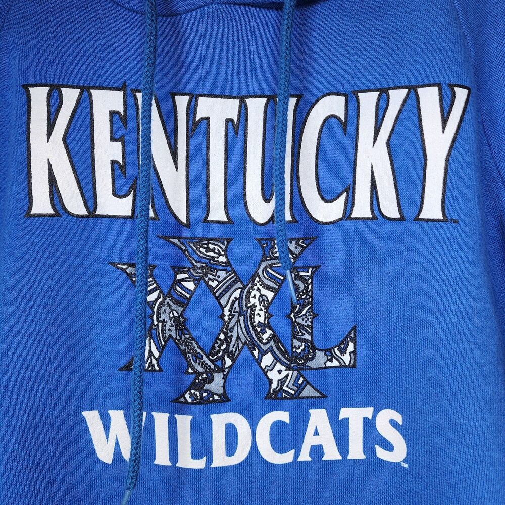 Vintage 90s Kentucky Wildcats Hoodie Mens XL USA Made College Basketball - Picture 5 of 9